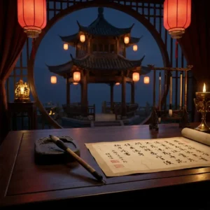 Chinese Name Generator cultural artwork with traditional Chinese naming atmosphere