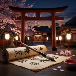 Japanese Name Generator cultural artwork with traditional Japanese naming atmosphere