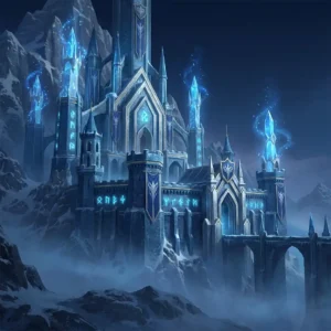 Kingdom Name Generator fantasy artwork with glowing royal castle design