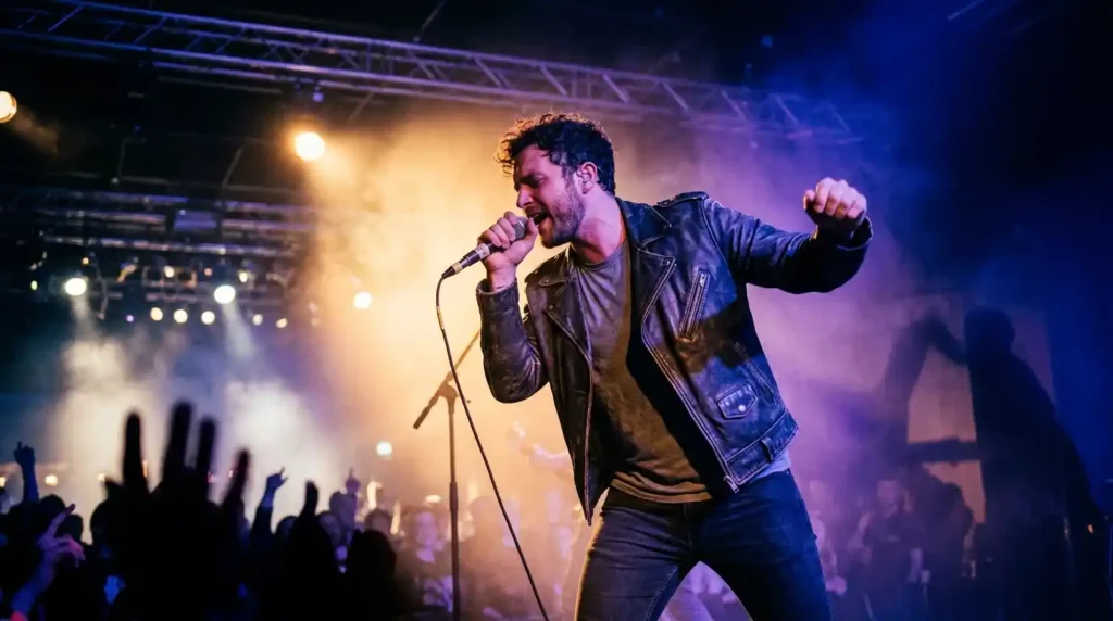 How to pick a stage name shown by an artist on stage