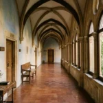 Nun names guide showing a peaceful Catholic convent setting