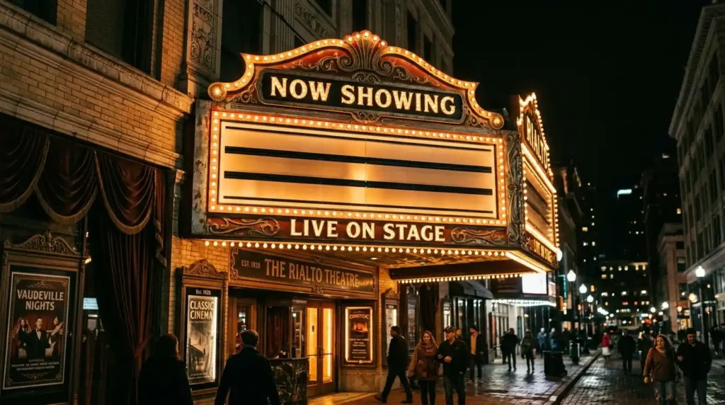 Real name to stage name transformation on a marquee