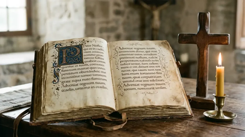 Religious sister names written in an old manuscript